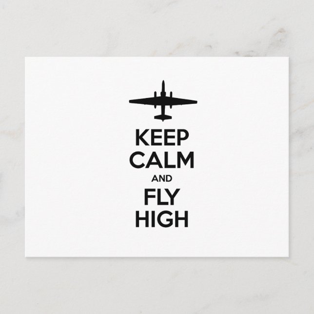 Carte Postale Keep Calm and Fly High U-2 (Devant)