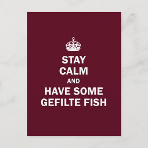 Carte Postale Keep calm and have some Gefilte Fish