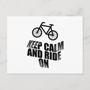Carte Postale Keep calm and ride
