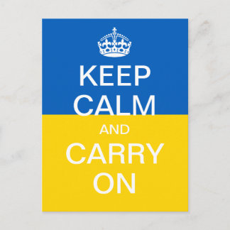 Carte Postale KEEP CALM et CONTINUEZ PERSONNALISÉ - drapeau de l