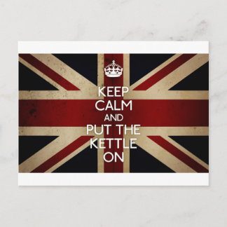 Carte Postale Keep Calm (kettle on)