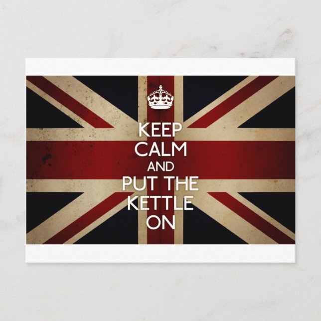 Carte Postale Keep Calm (kettle on) (Devant)