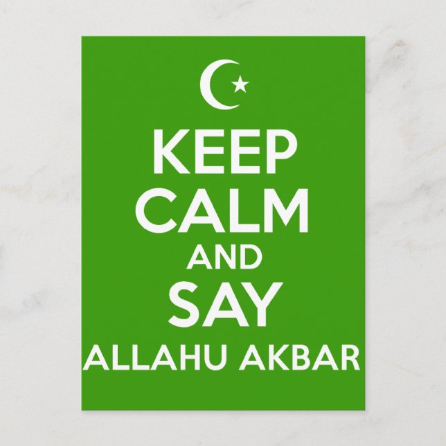 Carte Postale Keep Calm Tekbir (Devant)