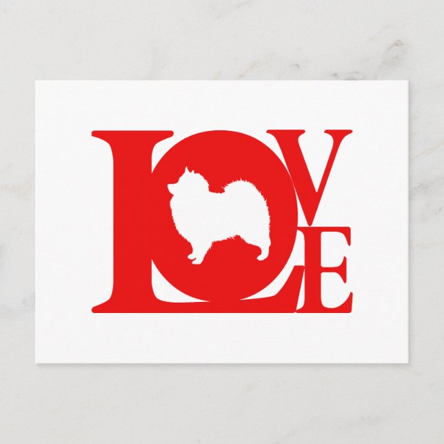 Carte Postale Keeshond (Devant)