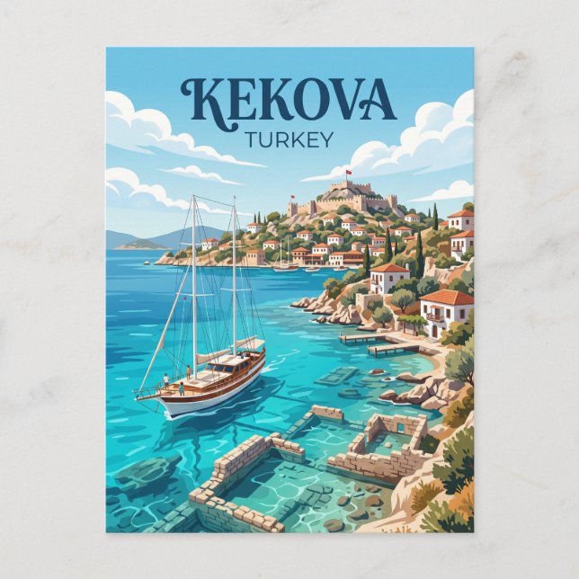 Carte Postale Kekova Turquie (Devant)
