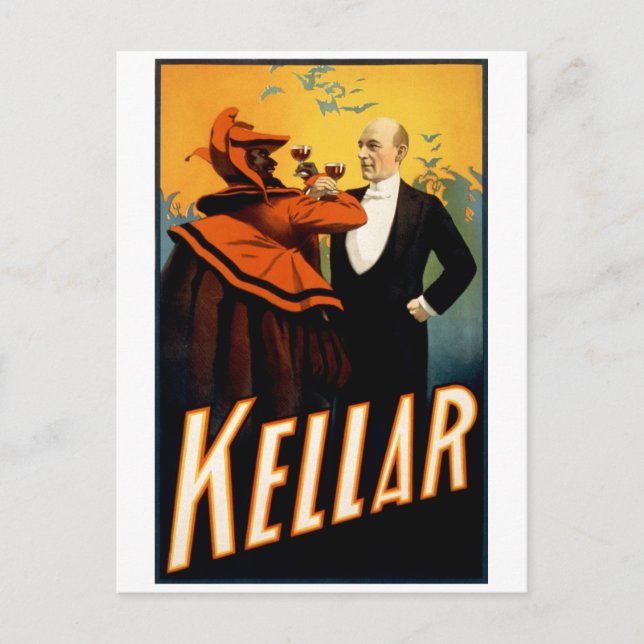Carte Postale Kellar - Boissons avec le diable (Devant)