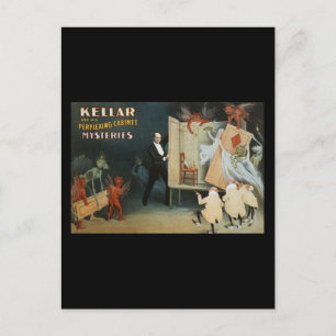 Carte Postale Kellar et son cabinet perplexe mystères