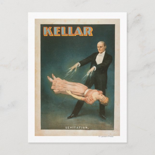 Carte Postale Kellar Levitation Affiche magique #1 (Devant)