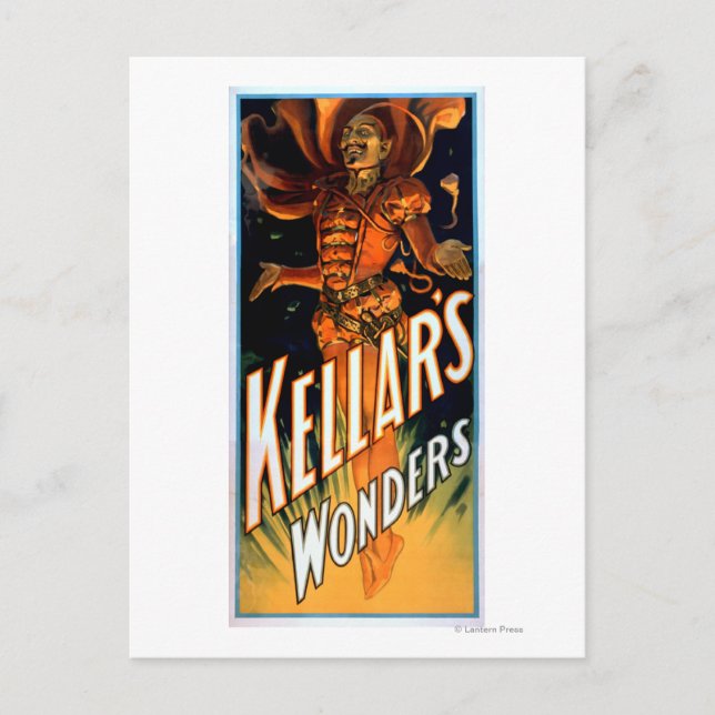 Carte Postale Kellar's Wonders habillés comme Devil Magic (Devant)