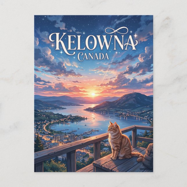 Carte Postale Kelowna Canada (Devant)