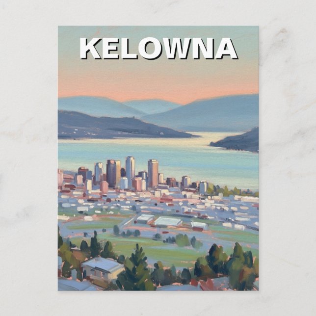 Carte Postale Kelowna Canada Travel (Devant)