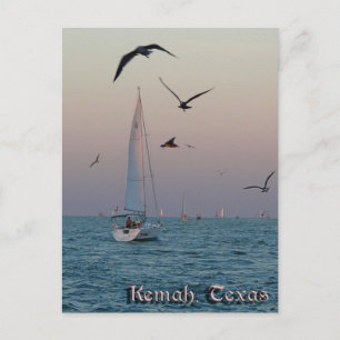 Carte Postale Kemah Sailboat postcard - customized