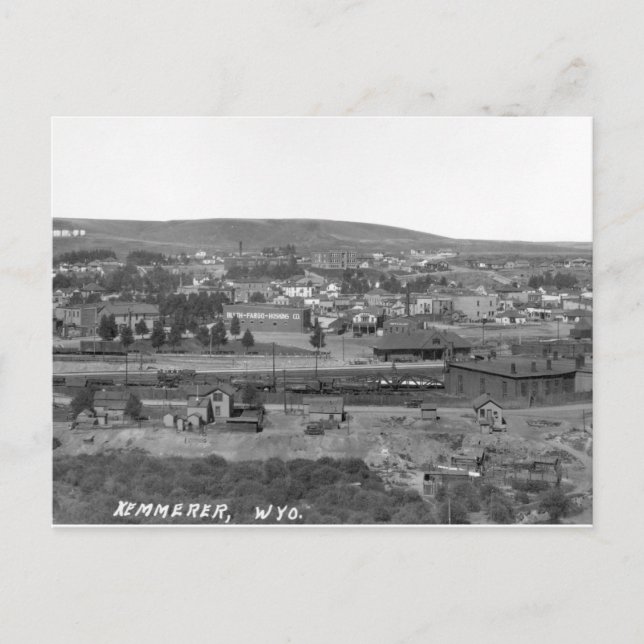 Carte Postale Kemmerer Wyoming, vers 1920 (Devant)