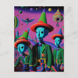 Carte Postale Ken Gage Fiesta Psychedélique