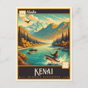 Carte Postale Kenai, Alaska VINTAGE