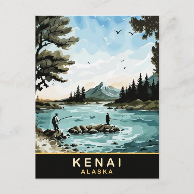 Carte Postale Kenai, Alaska, Vintage voyage (Devant)