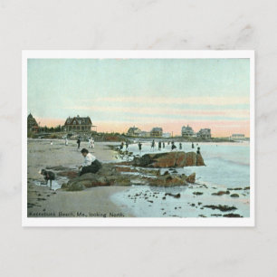 Carte Postale Kennebunk Beach, Maine 1915 Vintage