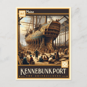 Carte Postale Kennebunkport, Maine   VINTAGE