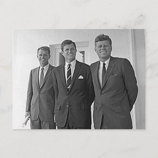 Carte Postale Kennedy Brothers, John, Ted, Robert