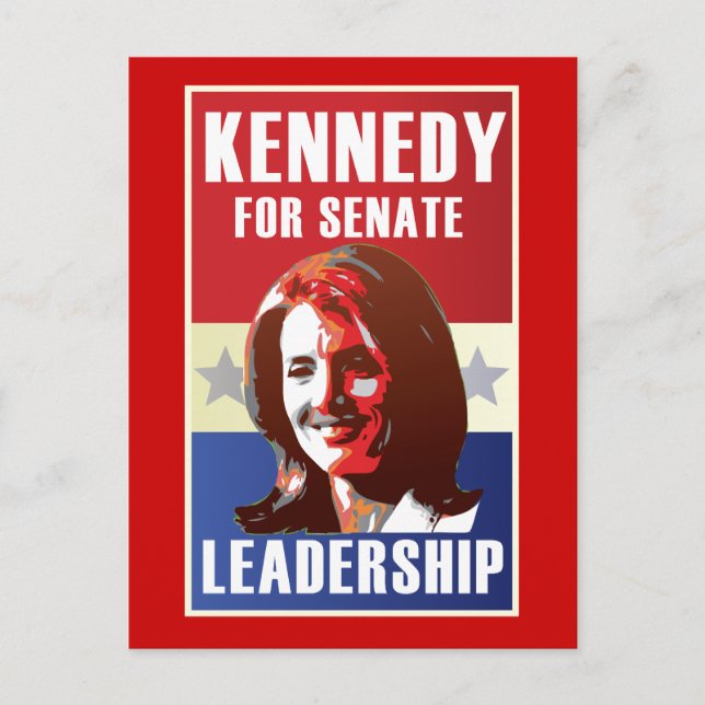 Carte Postale Kennedy Commence La Campagne Pour Le Sénat (Devant)
