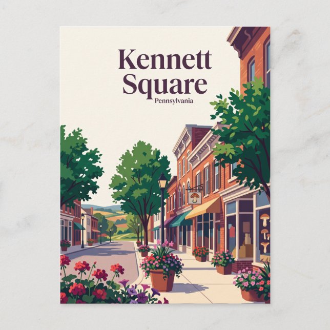 Carte Postale Kennett Square, Pennsylvanie (Devant)