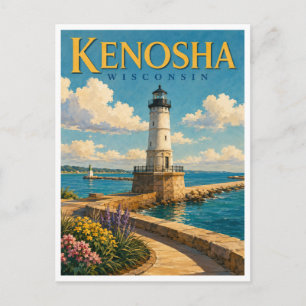 Carte Postale Kenosha Wisconsin Harbor Lighthouse GéoSaga