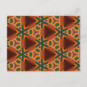 Carte Postale Kente Geometrics Kwanza 2023 Afrocentric