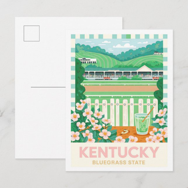 Carte Postale Kentucky Bluegrass State USA Summer Travel (Devant / Derrière)