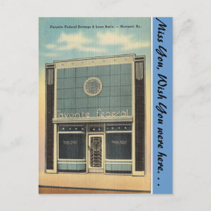 Carte Postale Kentucky, Épargne & Prêt, Newport