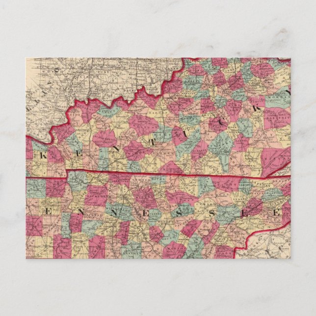 Carte Postale Kentucky et Tennessee 2 (Devant)
