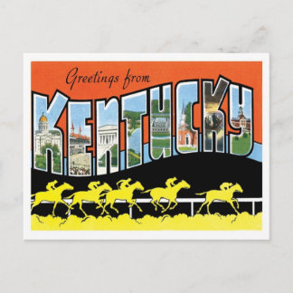 Carte Postale Kentucky Salutations Des États-Unis
