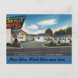 Carte Postale Kentucky, Skylit Motel, Winchester