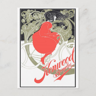 Carte Postale Kenwood Bicyclettes Art Nouveau
