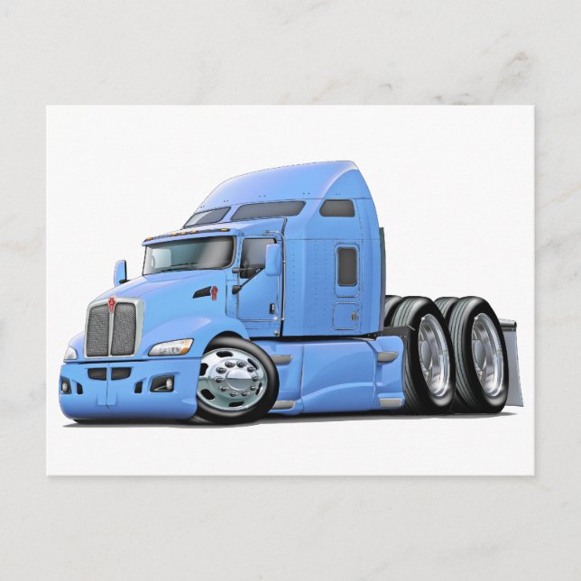 Carte Postale Kenworth 660 Lt Blue Truck (Devant)