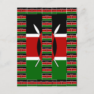 Carte Postale Kenya noir vert