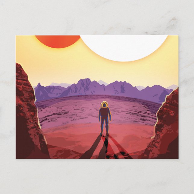 Carte Postale Kepler Space Voyage Destination Planète Aventure (Devant)