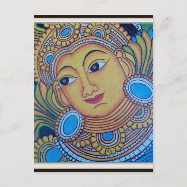 CARTE POSTALE KERALA [INDE] VINTAGE MURALE (Devant)
