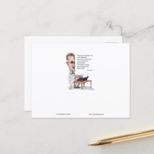 Carte Postale Kerr/Londres James Joyce & English Is Torture Cita