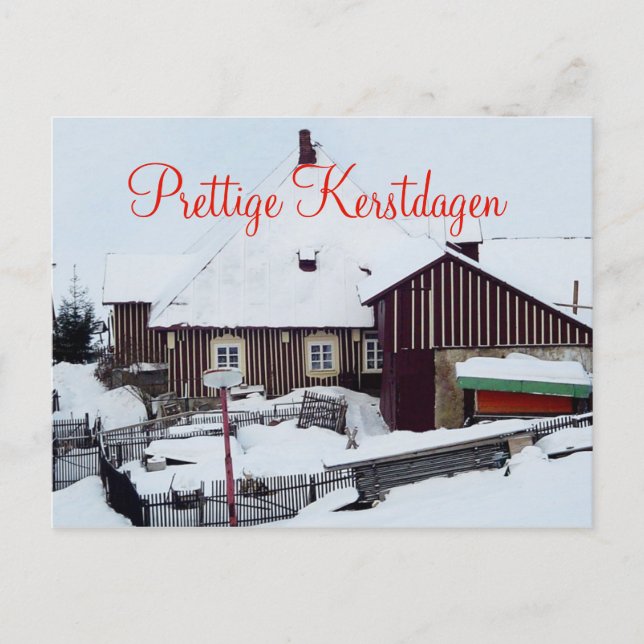 Carte Postale Kerstkaart Prettige Kerstdagen (Devant)