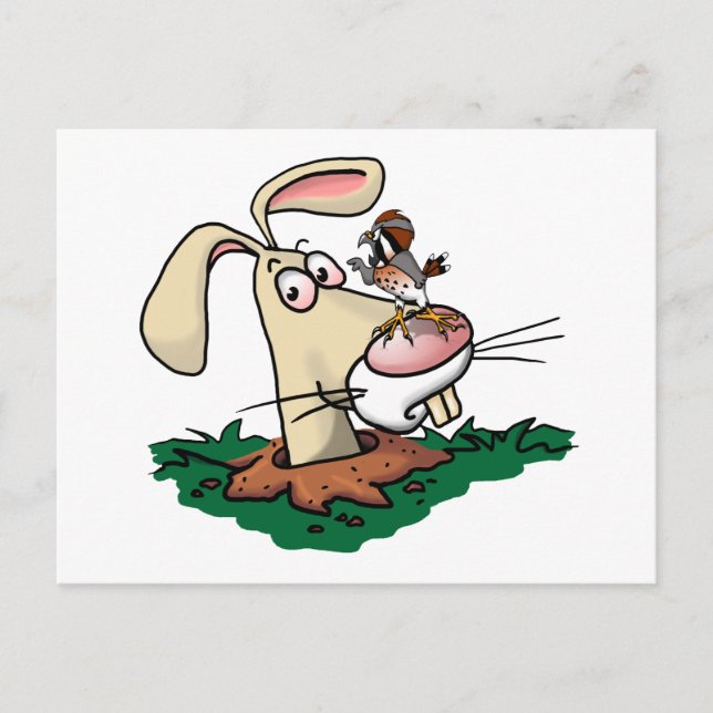 Carte Postale Kestrel et lapin (Devant)