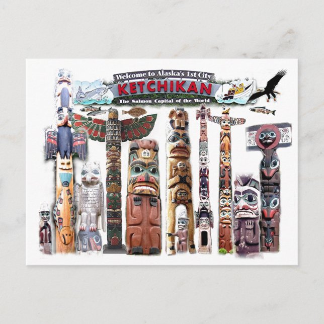 Carte Postale Ketchikan, Alaska (Devant)