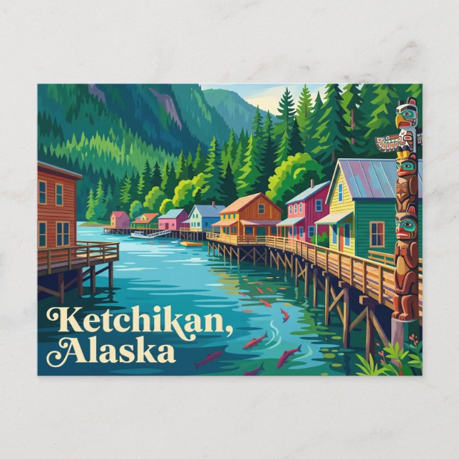 Carte Postale Ketchikan Alaska (Devant)