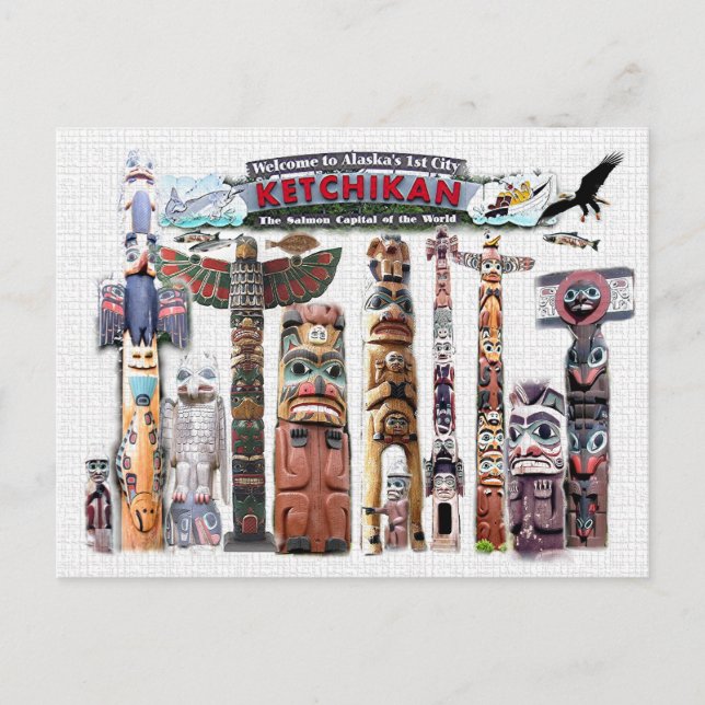 Carte Postale Ketchikan, Alaska (Devant)