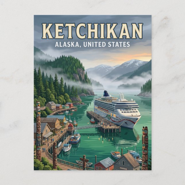 Carte Postale Ketchikan, Alaska Alaska (Devant)