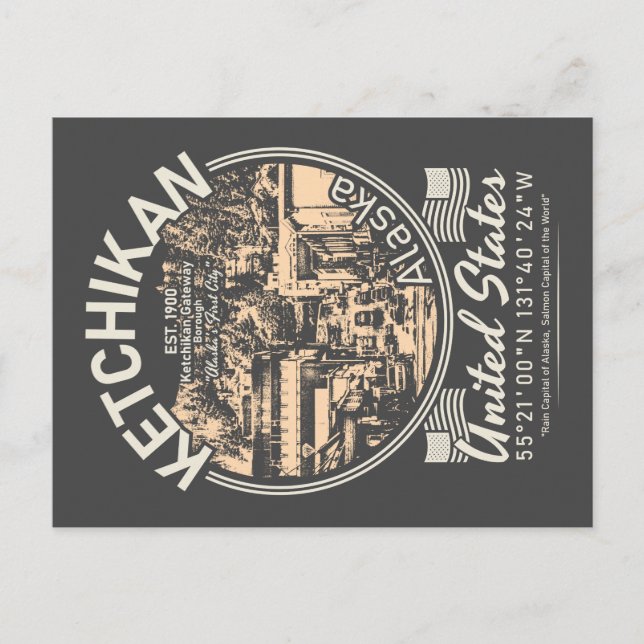 CARTE POSTALE KETCHIKAN ALASKA - ÎLE REVILLAGIGEDO (Devant)