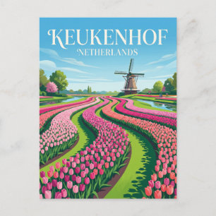 Carte Postale Keukenhof Pays-Bas