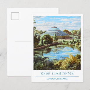 Carte Postale Kew Gardens Londres Angleterre Vintage voyage d'ar