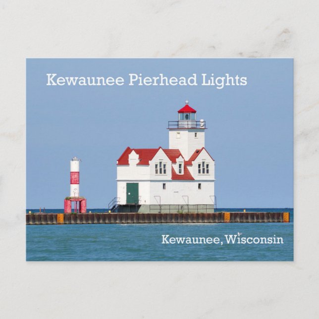 Carte postale Kewaunee Pierhead Lights (Devant)