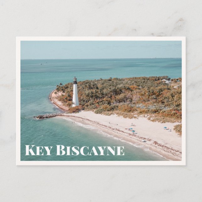 Carte Postale  Key Biscayne Florida Cape Lighthouse Photo (Devant)