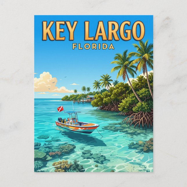 Carte Postale Key Largo Floride (Devant)
